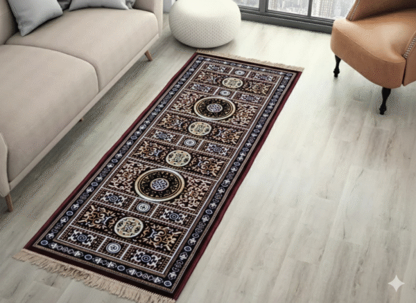 jr7 fabric rug long broun